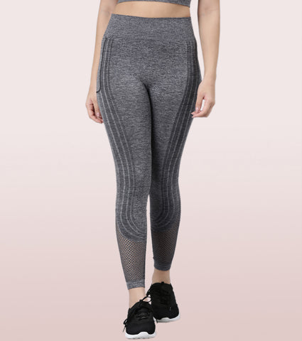 Enamor Dry Fit, High Waist Legging | Seamless Workout Legging With Perforation For Ventilation For Women | A604