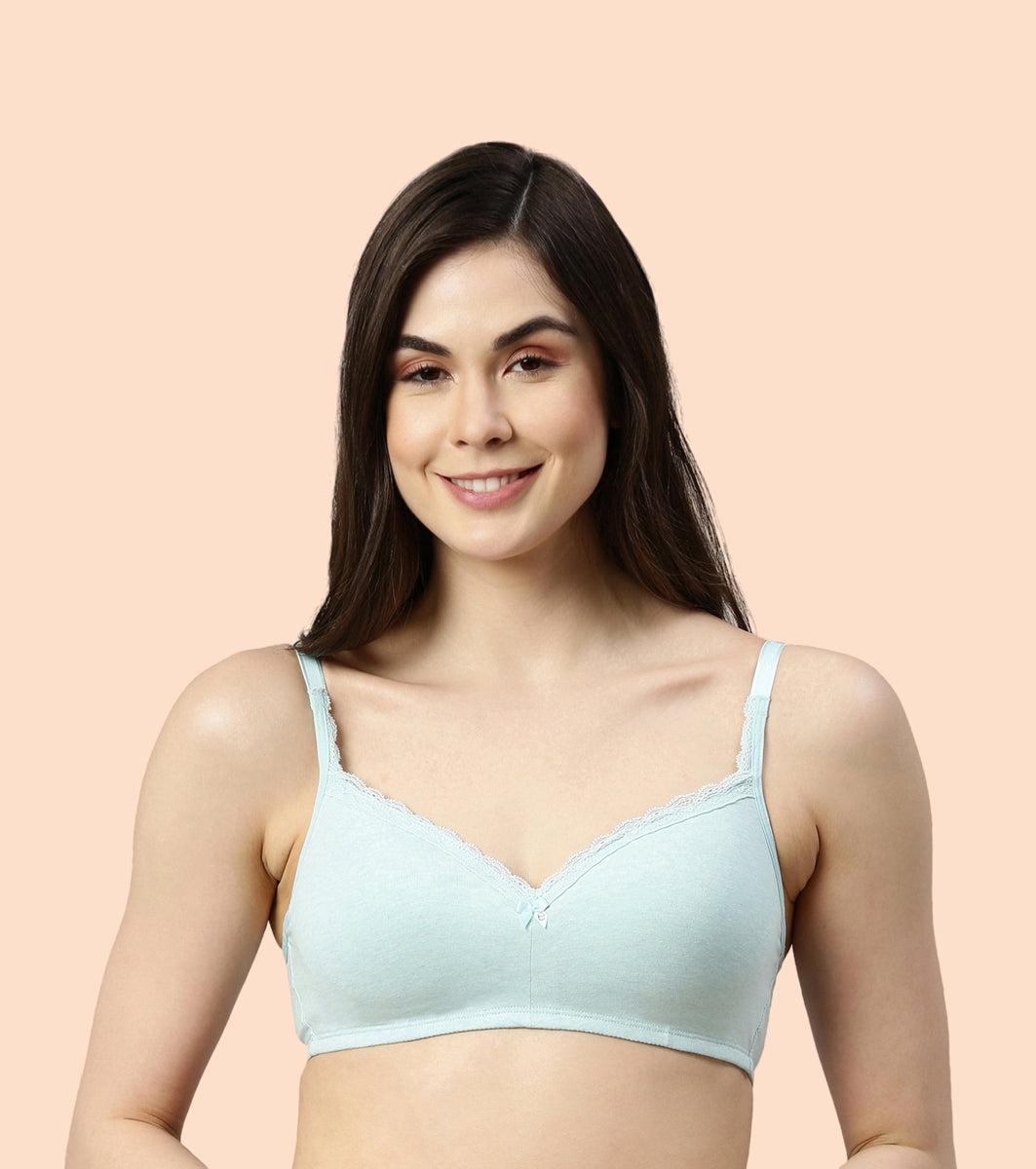 Enamor Smoothening Women's Cotton Everyday Balconette T-Shirt Bra Al