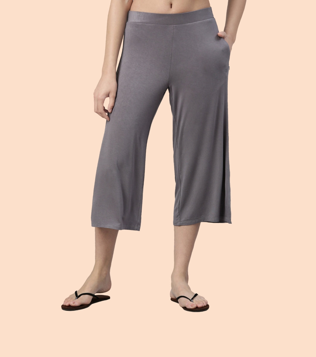 Shop In Culotte Crop Length Culotte With Smart Side Slits