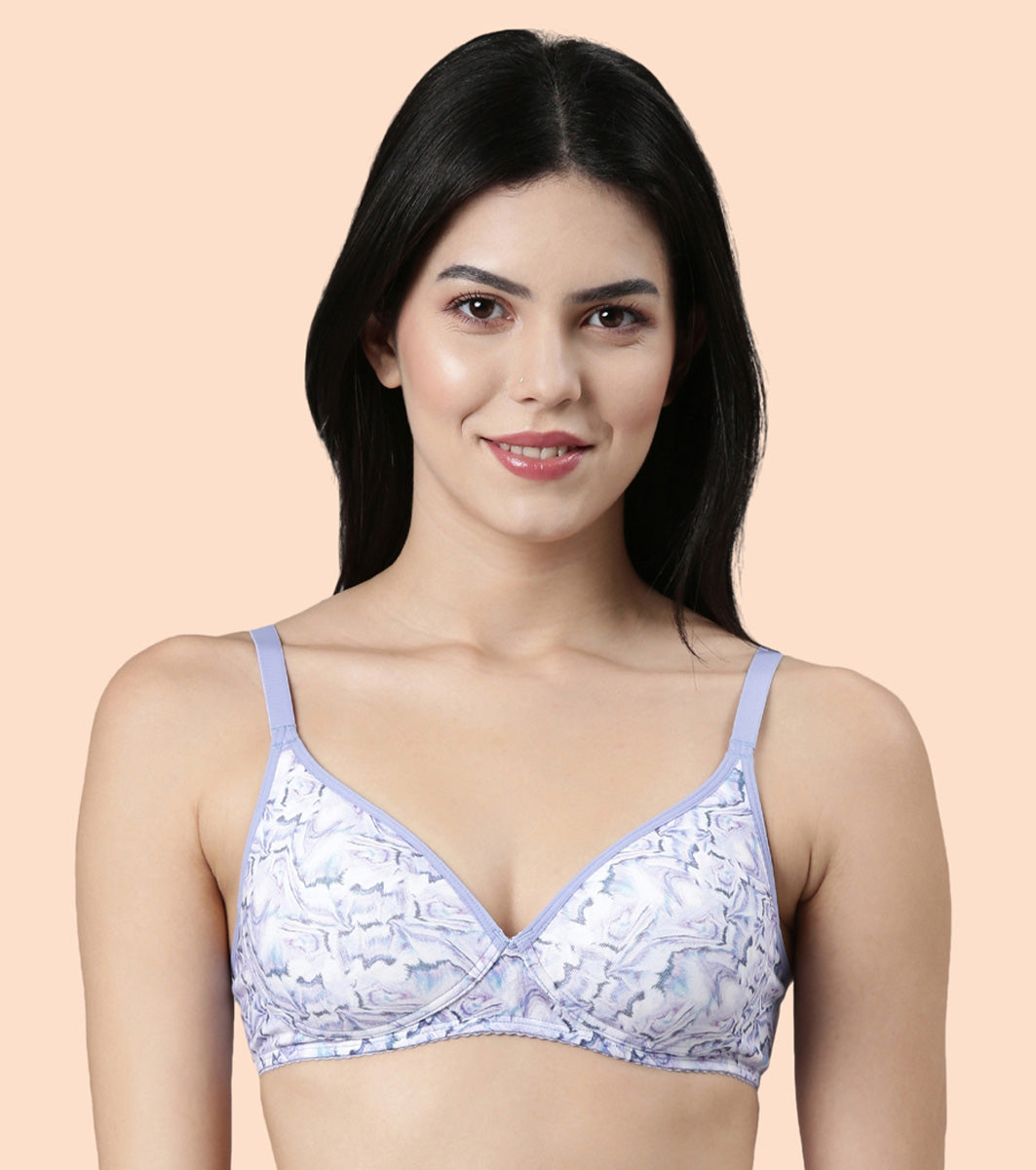Enamor Perfect Coverage Cotton T-shirt Bra for Women- Padded and Wirefree