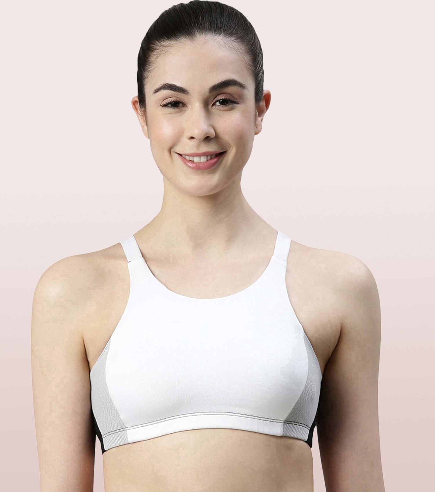 White Medium Impact Sports Bras