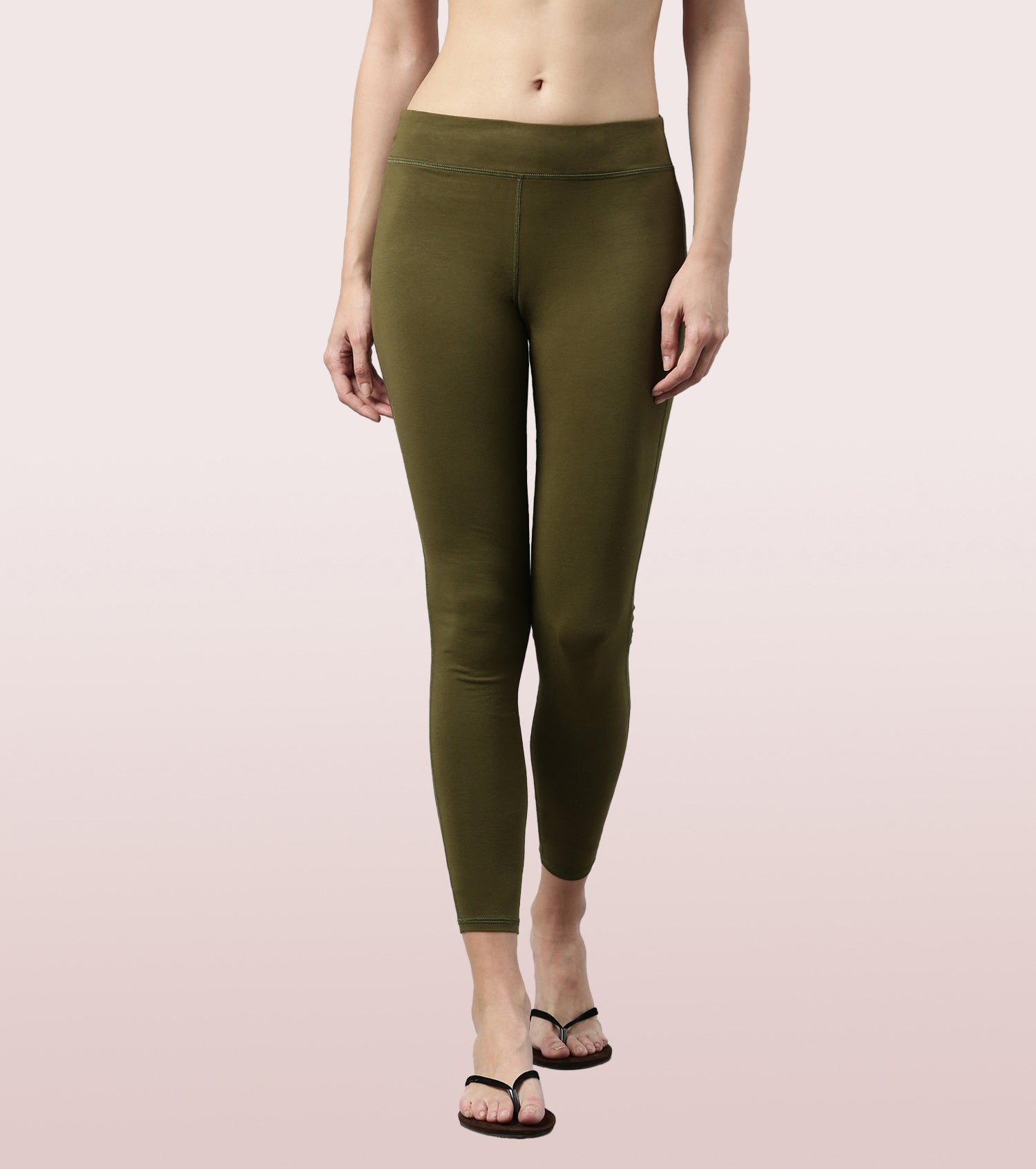 Yoga Legging  Mid Rise Pull-On Lounge Legging With Adjustable