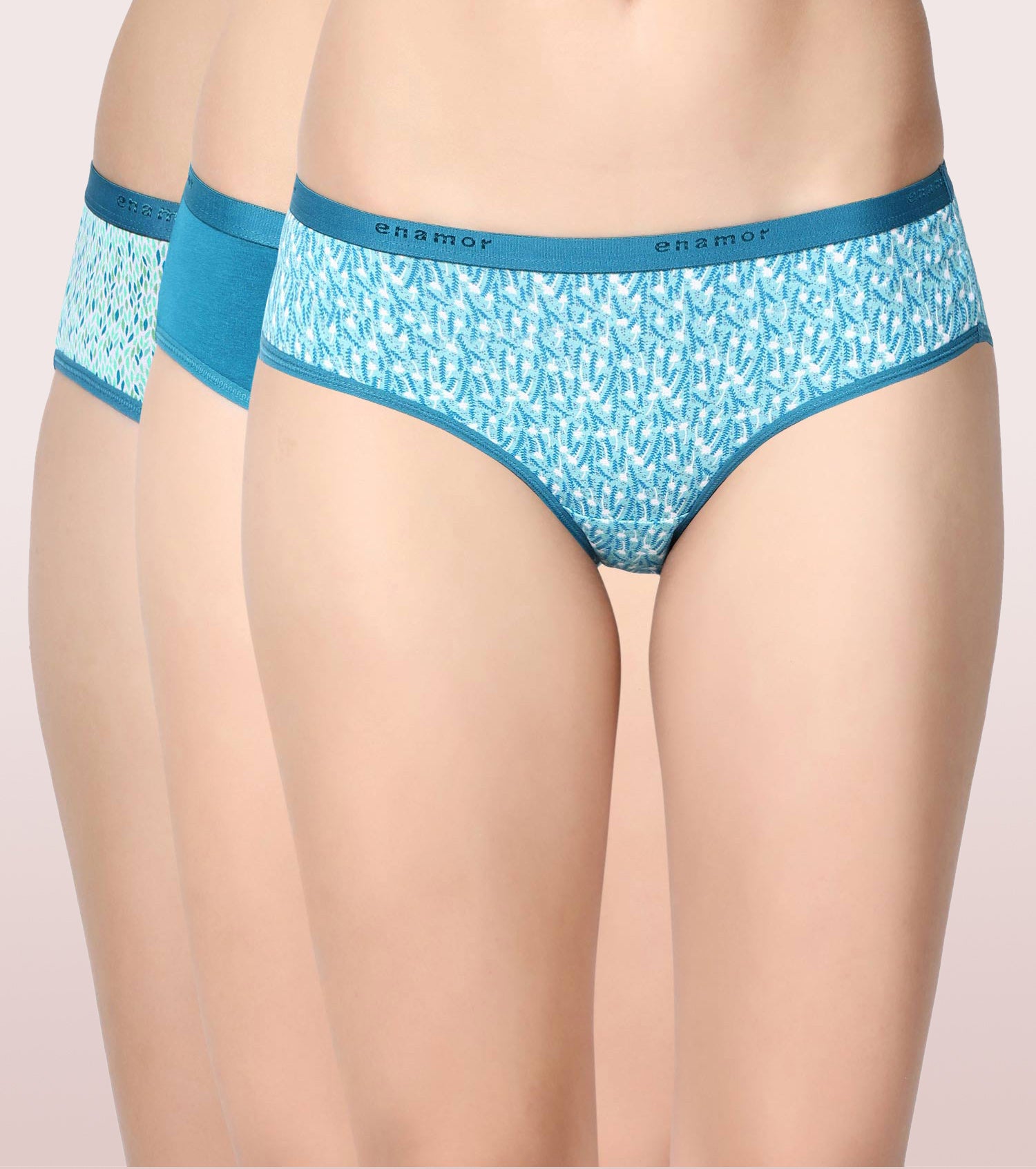 Middle Waist Comfortable Everyday Wear Cotton Panties - Multicolor