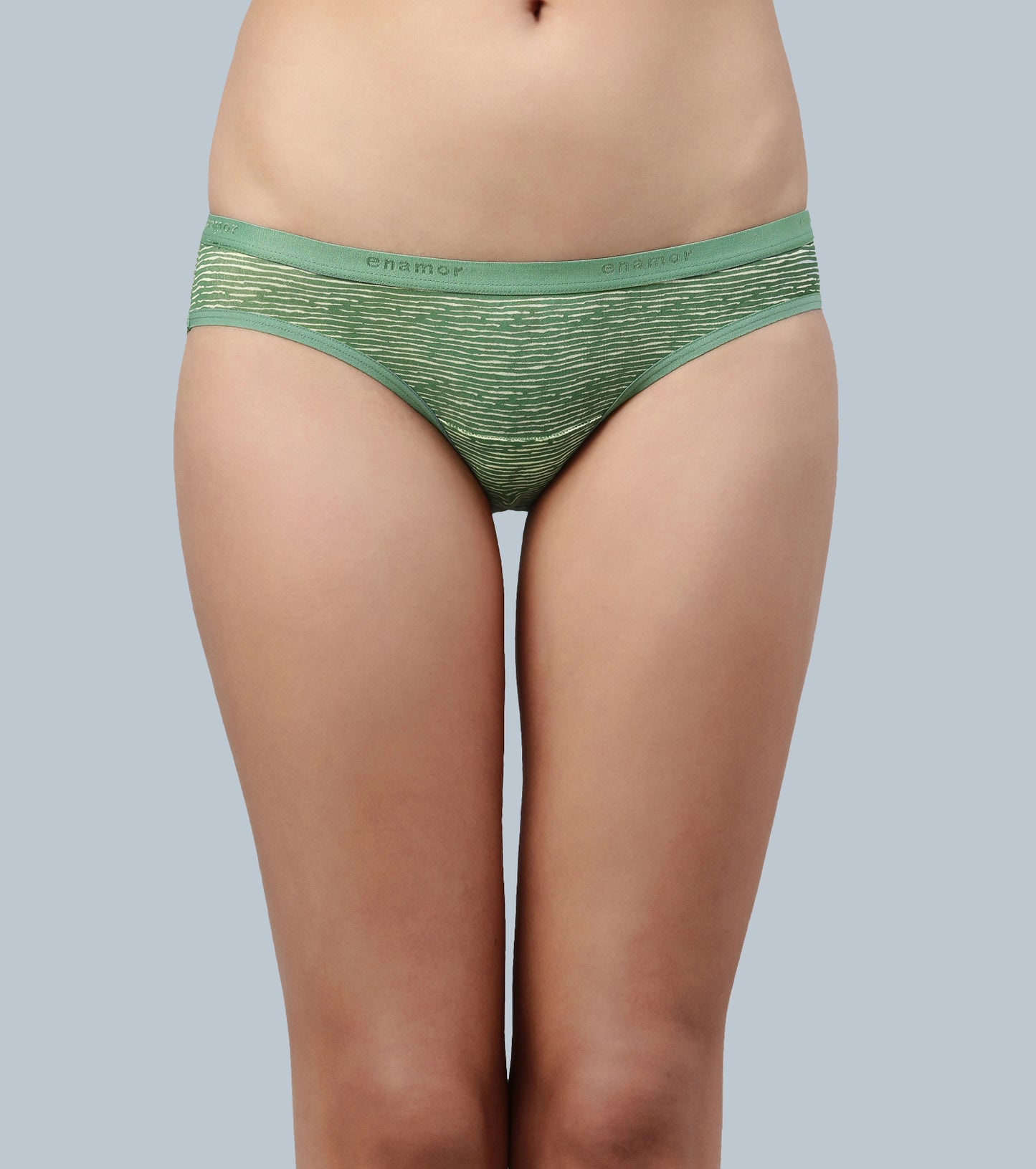 The Branded Stretch C Bikini Panty| Antimicrobial And Stain Release Finish| Cotton Spandex -Pack Of 5|CR01