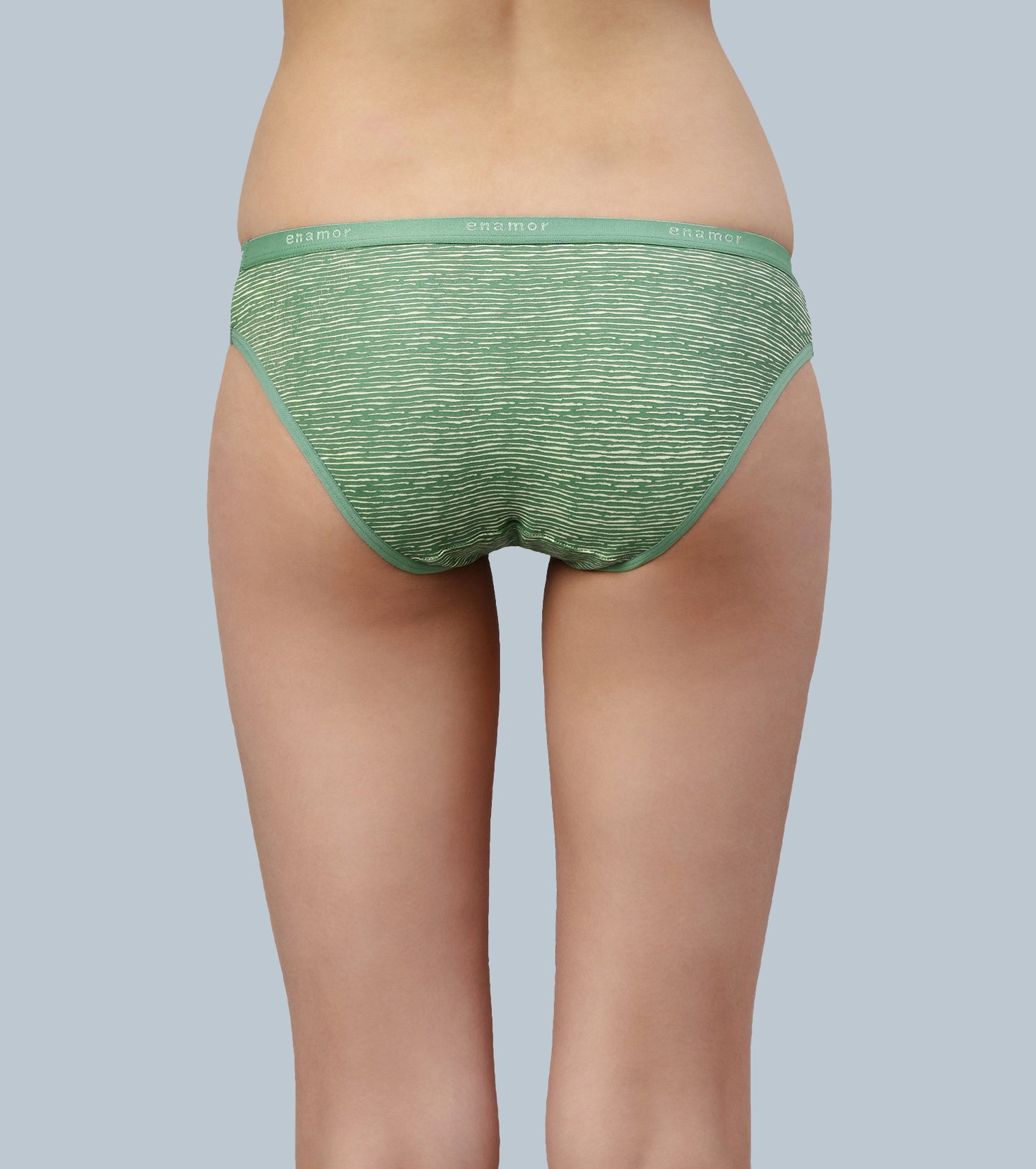 The Branded Stretch C Bikini Panty| Antimicrobial And Stain Release Finish| Cotton Spandex -Pack Of 5|CR01