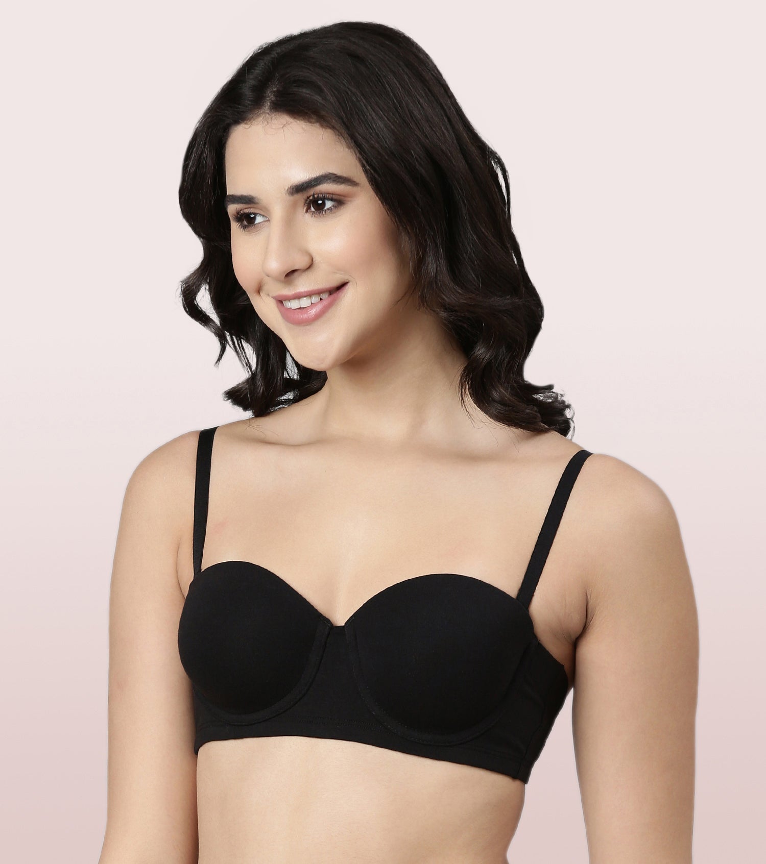 Enamor Multiway Bra For Women | High Coverage Cotton Strapless Bra For No Spill Coverage | A078Enamor Multiway Bra For Women | High Coverage Cotton Strapless Bra For No Spill Coverage | A078