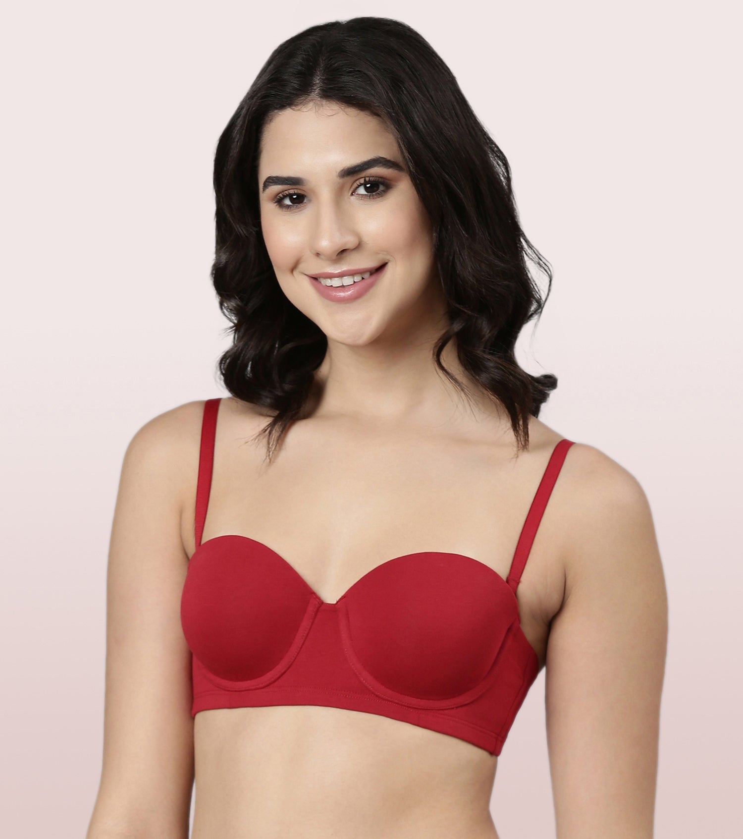 Enamor Multiway Bra For Women | High Coverage Cotton Strapless Bra For No Spill Coverage | A078Enamor Multiway Bra For Women | High Coverage Cotton Strapless Bra For No Spill Coverage | A078