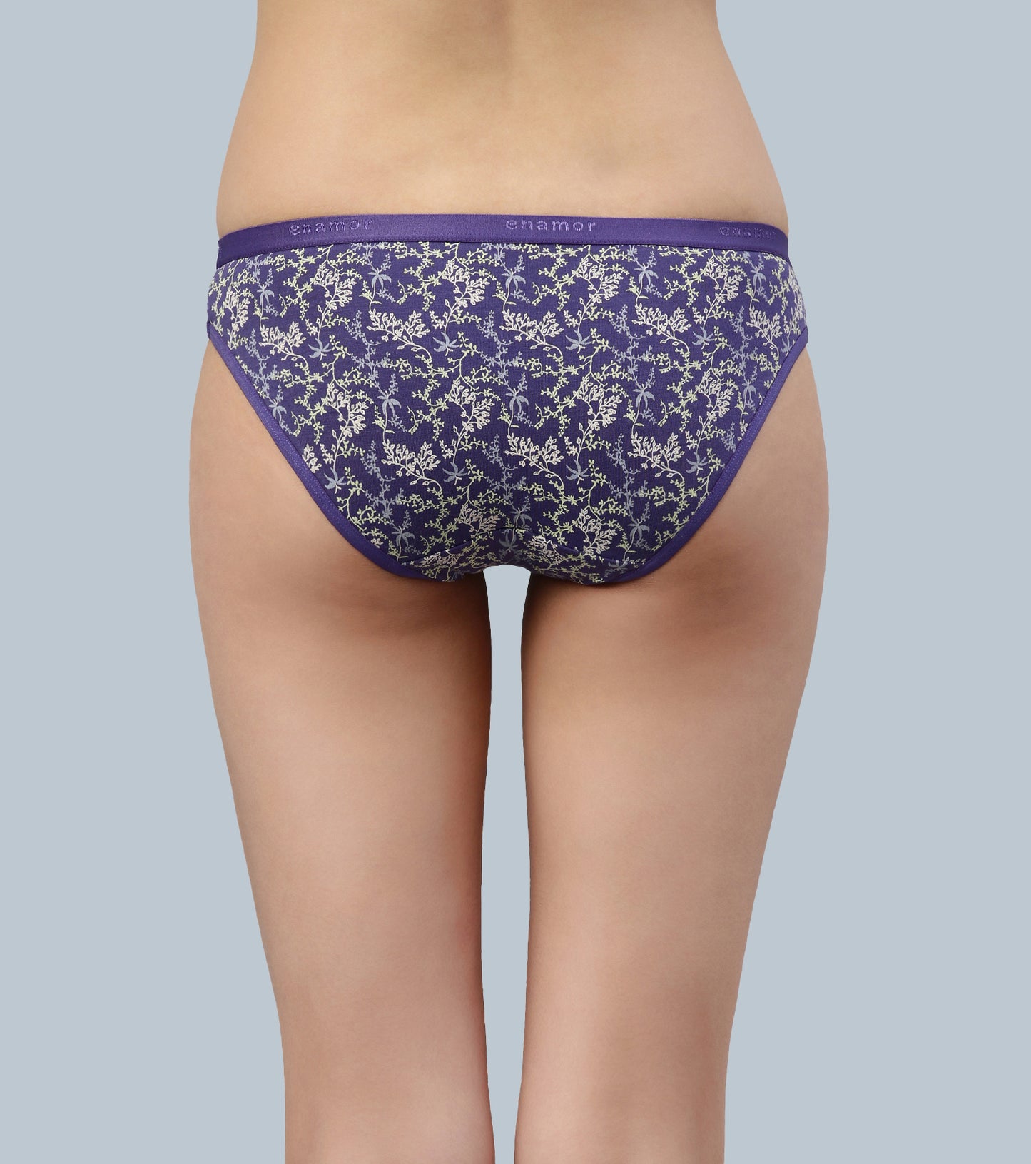 The Branded Stretch C Bikini Panty| Antimicrobial And Stain Release Finish| Cotton Spandex -Pack Of 5|CR01