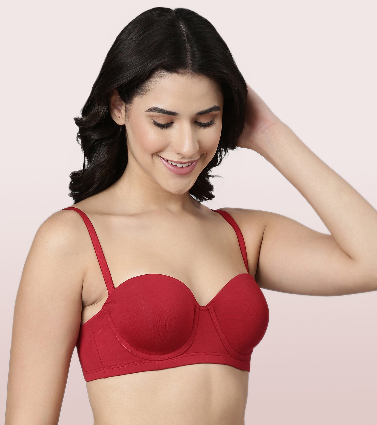 Enamor Multiway Bra For Women | High Coverage Cotton Strapless Bra For No Spill Coverage | A078Enamor Multiway Bra For Women | High Coverage Cotton Strapless Bra For No Spill Coverage | A078