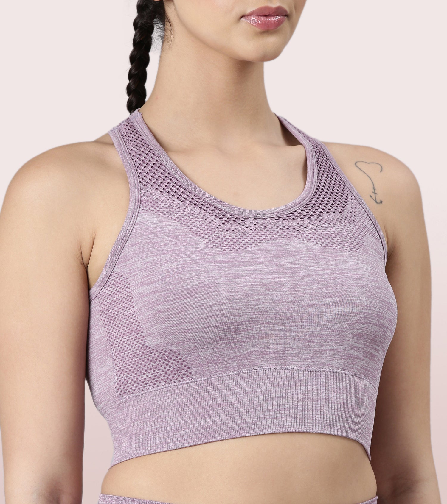 Enamor Medium Support Sports Bra | Held-in-fit Seamless Bra With Perforation For Ventilation For Women | A203