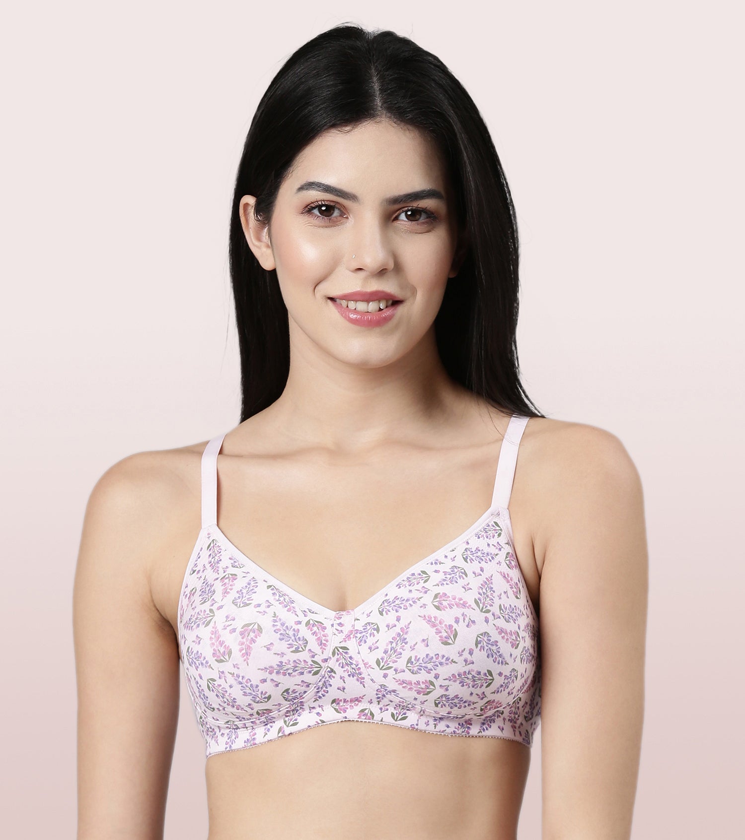 Enamor Fab-Cool Stretch Cotton Everyday Bra for Women- High Coverage, Non Padded and Wirefree