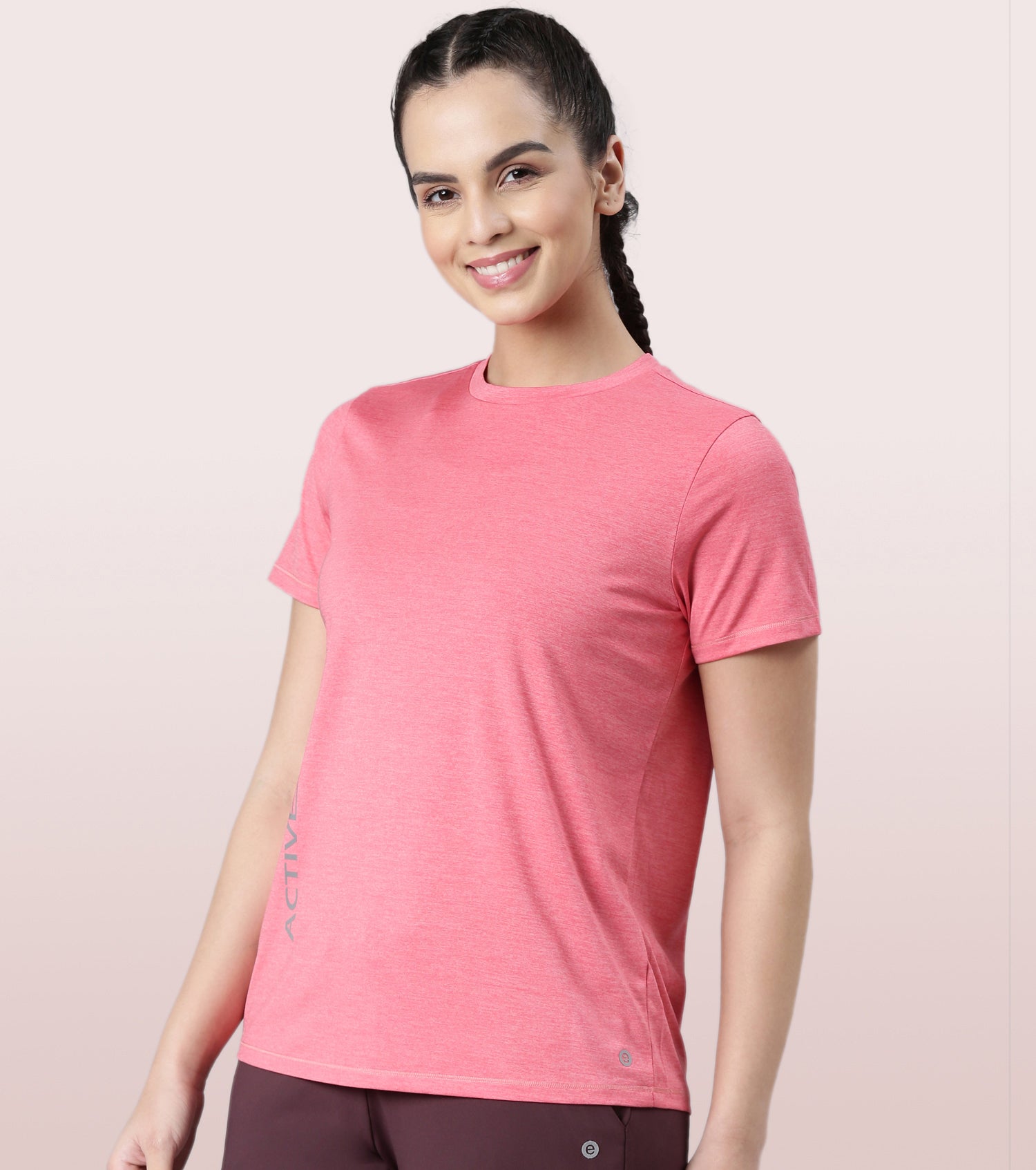 Basic Workout Crew Tee | Dry Fit Crew Neck Activewear Tee Relaxed Fit | Regular Length | A309