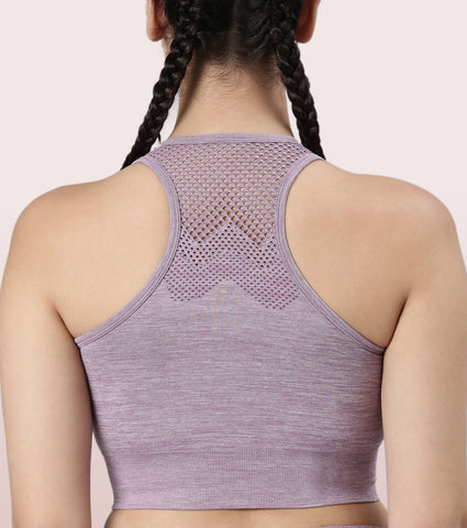 Enamor Medium Support Sports Bra | Held-in-fit Seamless Bra With Perforation For Ventilation For Women | A203