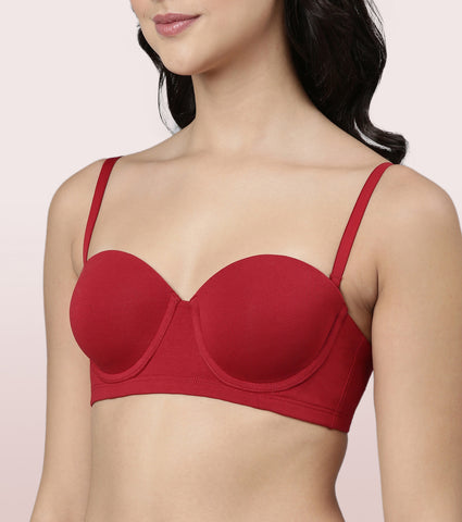 Enamor Multiway Bra For Women | High Coverage Cotton Strapless Bra For No Spill Coverage | A078Enamor Multiway Bra For Women | High Coverage Cotton Strapless Bra For No Spill Coverage | A078