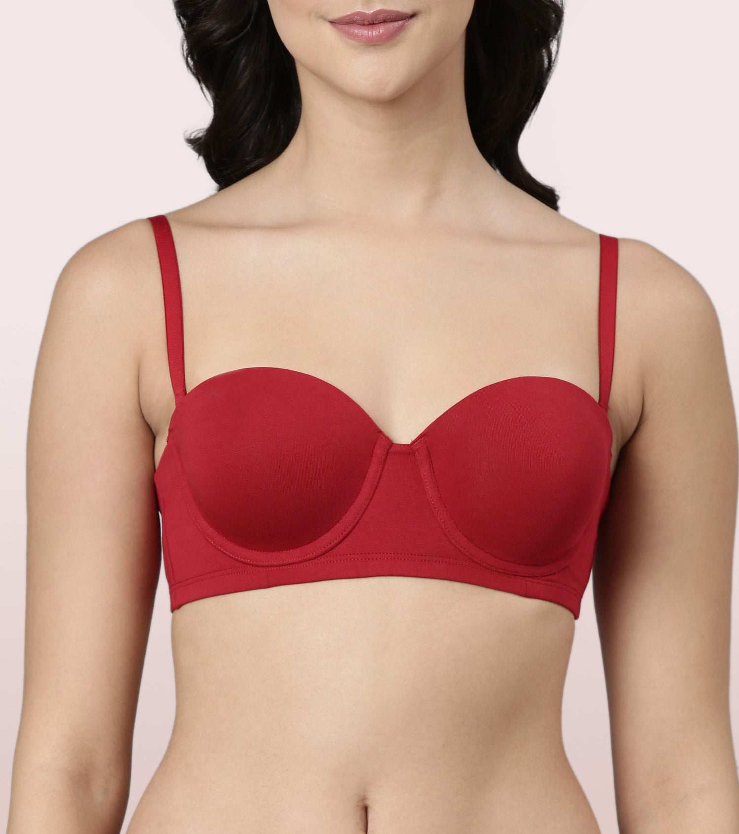 Enamor Multiway Bra For Women | High Coverage Cotton Strapless Bra For No Spill Coverage | A078Enamor Multiway Bra For Women | High Coverage Cotton Strapless Bra For No Spill Coverage | A078