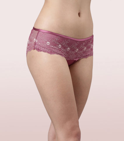 Enamor Lace Hipster Panty with Ultra Low Waist