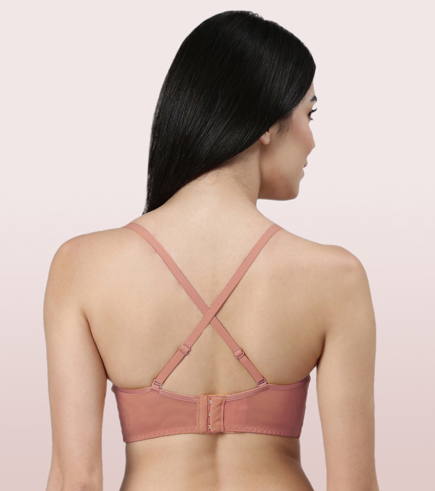 Enamor F125
LONGLINE COMFORT LACE BRA
PADDED WIREFREE HIGH COVERAGE