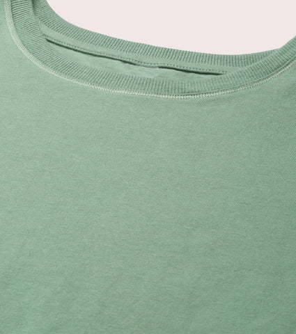  Enamor Basic Stretch Cotton Tee | Short Sleeve Crew Neck Tee For Women | E305