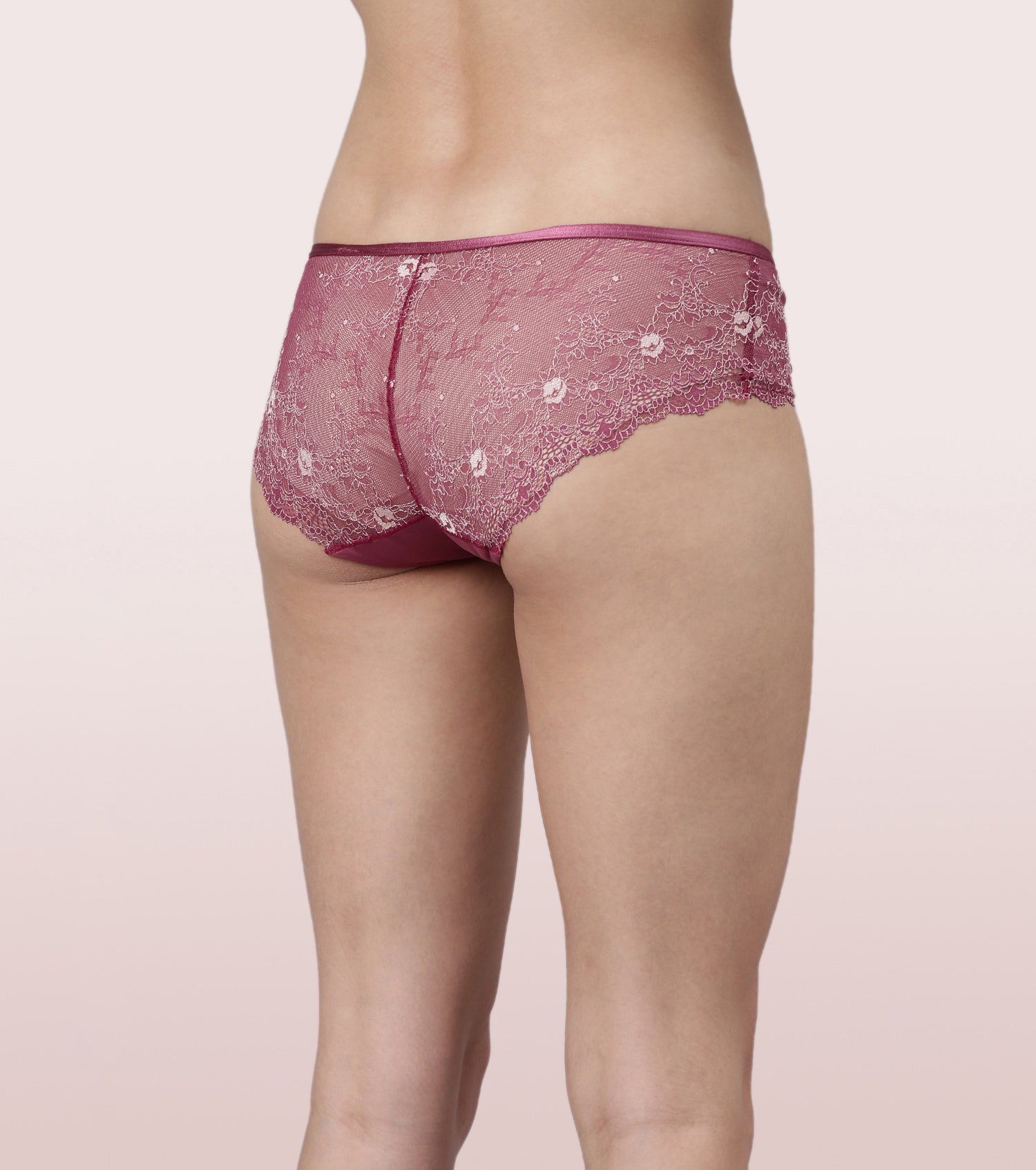 Enamor Lace Hipster Panty with Ultra Low Waist - Cosmic Sky / S