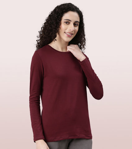 Essentials Cotton Long Sleeve Crew Tee | E057