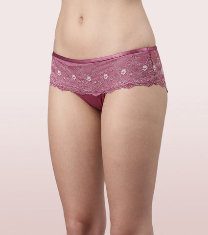 Enamor Lace Hipster Panty with Ultra Low Waist