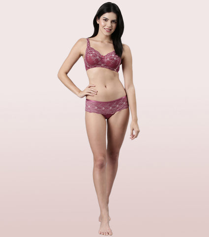 Enamor Lace Hipster Panty with Ultra Low Waist
