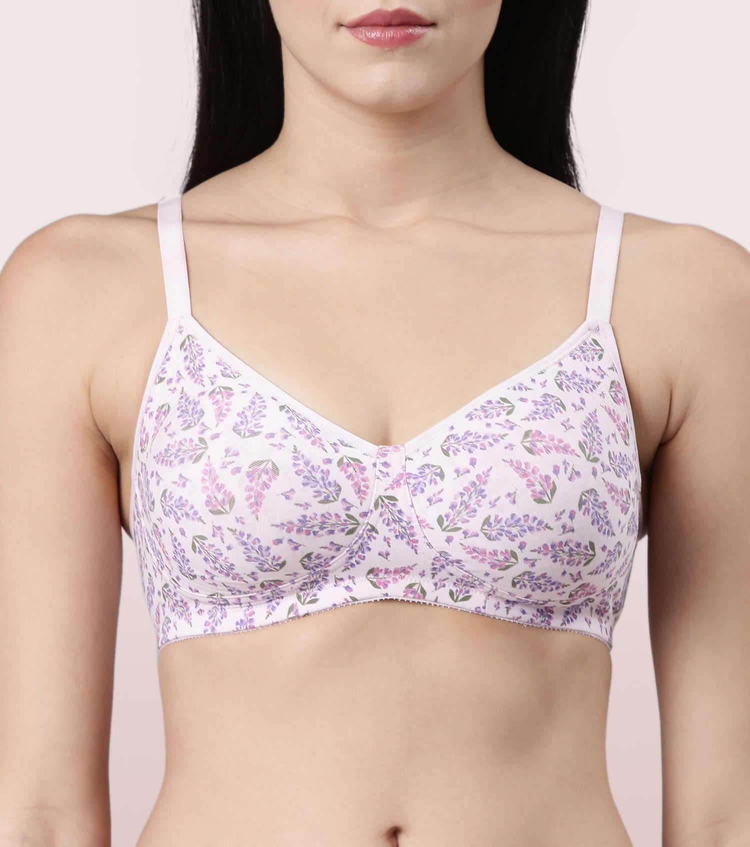 Enamor Fab-Cool Stretch Cotton Everyday Bra for Women- High Coverage, Non Padded and Wirefree