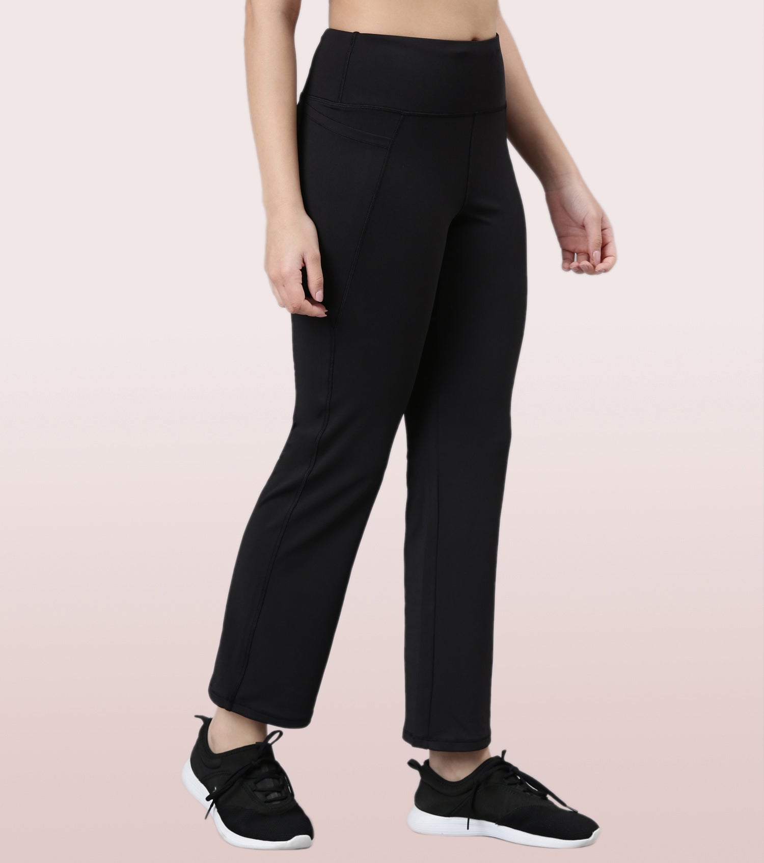 Enamor Boot Cut Active Pant | High Waist Workout Pant For Women | A402 