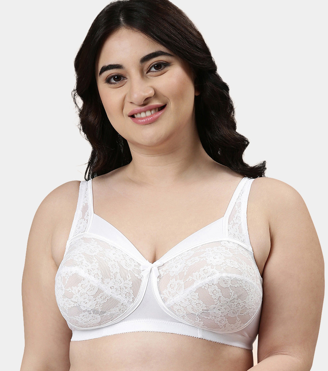 Enamor Classic Lift Women's Everyday Fashion Full Suppot Bra - Non-Padded, Wirefree, Full-Coverage - FB06