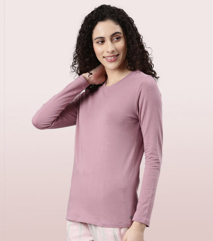 Essentials Cotton Long Sleeve Crew Tee | E057