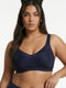 Enamor Hidden X-Frame and Smoothening Women's Full Support Everyday Bra - Jiggle control, Non Padded, Wirefree, Full Coverage - FB12 (Available in Plus sizes) (Eclipse)