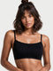 Enamor BB02 Easy Fit Stretch Cotton Beginners Bra with Antimicrobial Finish and Slim Straps - Black
