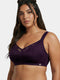 Enamor Innovations Transform Ultralight, Everyday Women's Minimizer Bra -Super lift, Non-Padded, Wirefree, Full Coverage - F122 (Available in Plus Sizes) (Blackberry Cordial)