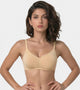 Enamor Innovations Fabcool Encircled  Side Support Shaper, Non Padded, Wirefree, High Coverage, Women's Cotton Everyday Bra  - A042 (Available in Plus Sizes) (Skin)