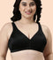 Enamor Plush Comfort, Side Support and Lift Women's Everyday Full Support Plunge Bra - All Day Comfort, Non-Padded, Wirefree, High-Coverage - F024