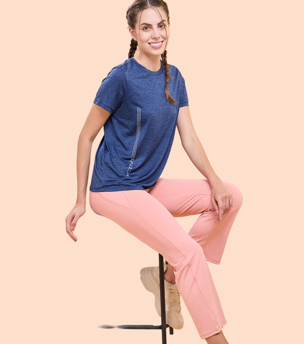 Enamor A402 Boot Cut Active Pant Dry Fit High Waist Workout Leggings