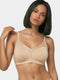 Enamor Innovations Fabcool Full Support Everyday Full Figure Bra - Jiggle Control and Antimicrobial, Non-Padded, Wirefree, Full Coverage Women's Bra - AB75 (Available in  Plus Sizes) (Pale Skin)