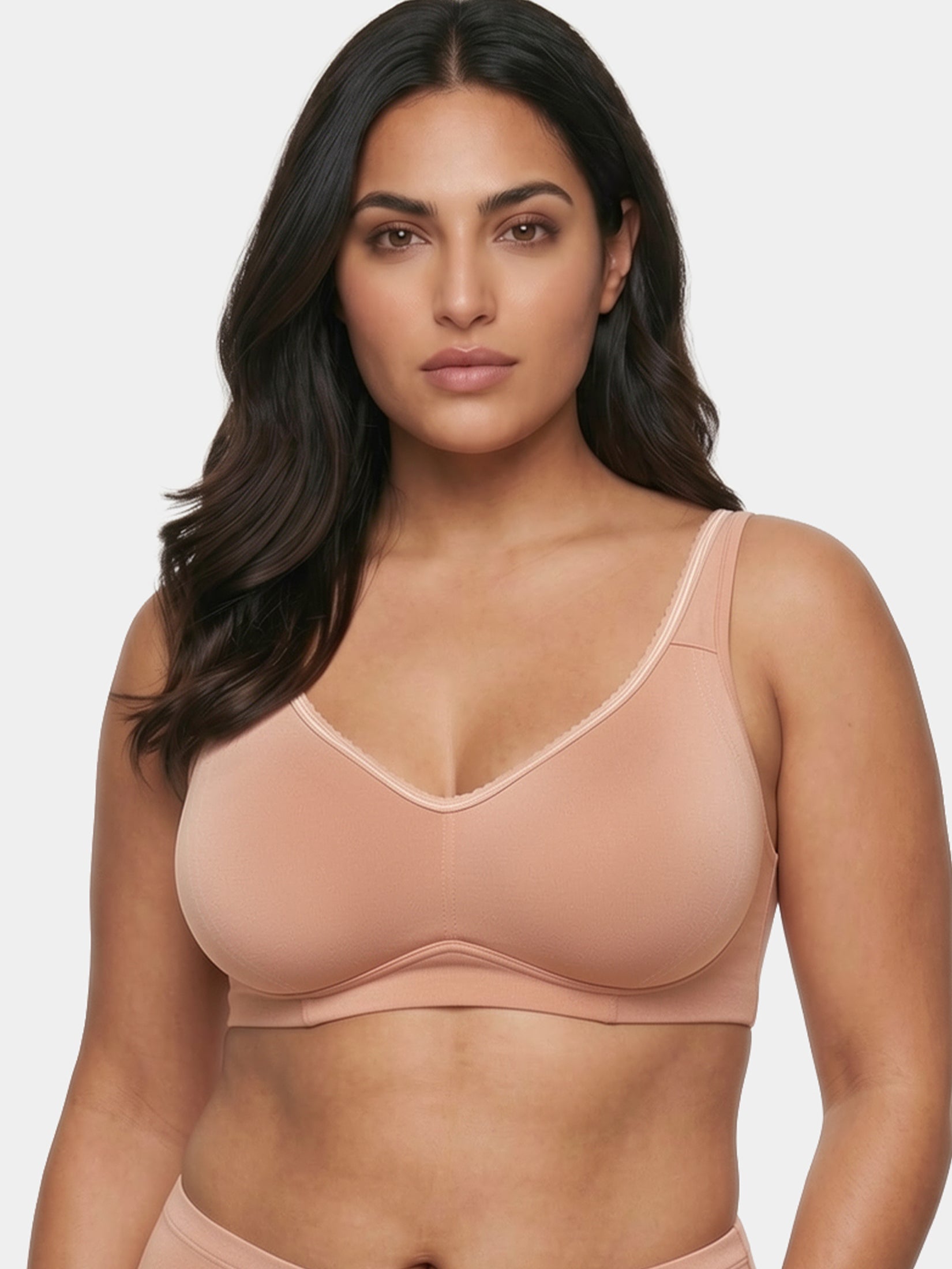 Enamor Bamboo Ultimate Side Shaper Lift High Coverage Bra – IB42, Youthful Lift, High Coverage, Anti-Rash Freshness, Everyday Comfort (Honey Beige )