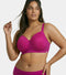 Enamor Bamboo Cotton IB26, Women's Full Support Bra - 3X Softer, 4X more Absorbent, Antimicrobial, Non-Padded, Wirefree, High Coverage (Queen Pink)