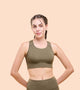 Enamor A202 Basic Workout Sports Bra Medium Impact Dry Fit Longline Basic Sports Bra