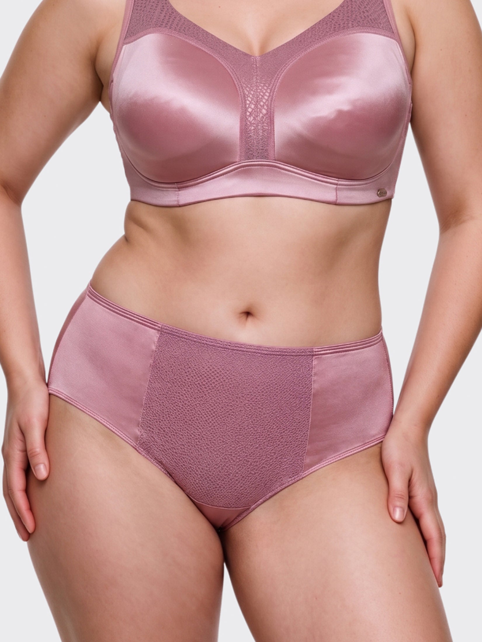 Enamor Luxe Satin Hipster Panty for Women - Mid Waist, Outer Elastic, Medium Coverage - P148 (Cosmetic Pink)