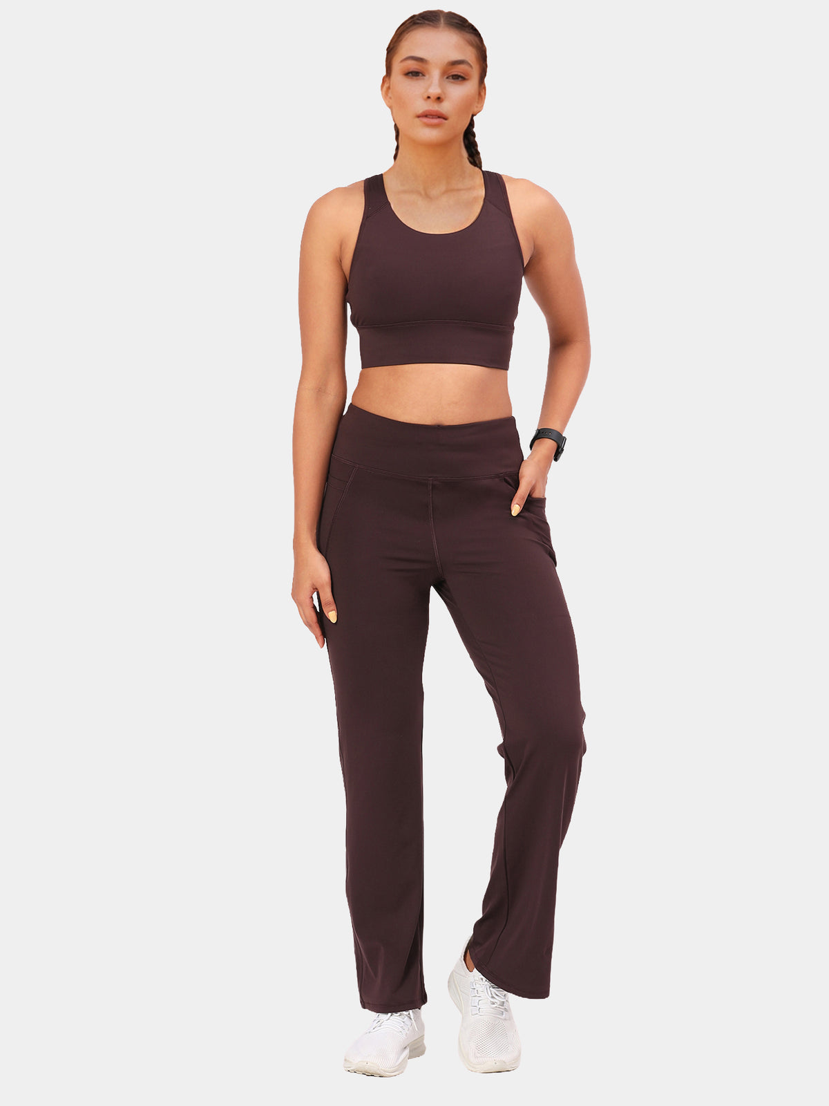 Enamor A402 Boot Cut Active Pant Dry Fit High Waist Workout Leggings