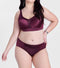 Enamor P148 Luxe Satin Hipster Panty for Women - Mid Waist, Outer Elastic, Medium Coverage (Fig)