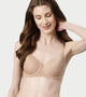 Enamor Innovations Ecolite, Smoother Perfect Lift Women's T-Shirt Bra - Crush Proof Cups, Padded, Wired, High Coverage - F057 (Honey Beige)