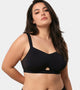 Enamor Innovations Cloudsoft Invisi Bonded Neck Women's Everyday Cotton Minimizer Bra -  Padded, Wirefree, Full Coverage - A064 (Available in Plus Sizes) (Black)