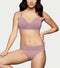 Enamor Drip Trim Lace Bikini for Women Low Waist, Lace at Waist - SMP03  (Mild Lavender)