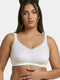 Enamor Hidden X-Frame and Smoothening Women's Full Support Everyday Bra - Jiggle control, Non Padded, Wirefree, Full Coverage - FB12 (Available in Plus sizes) (White)