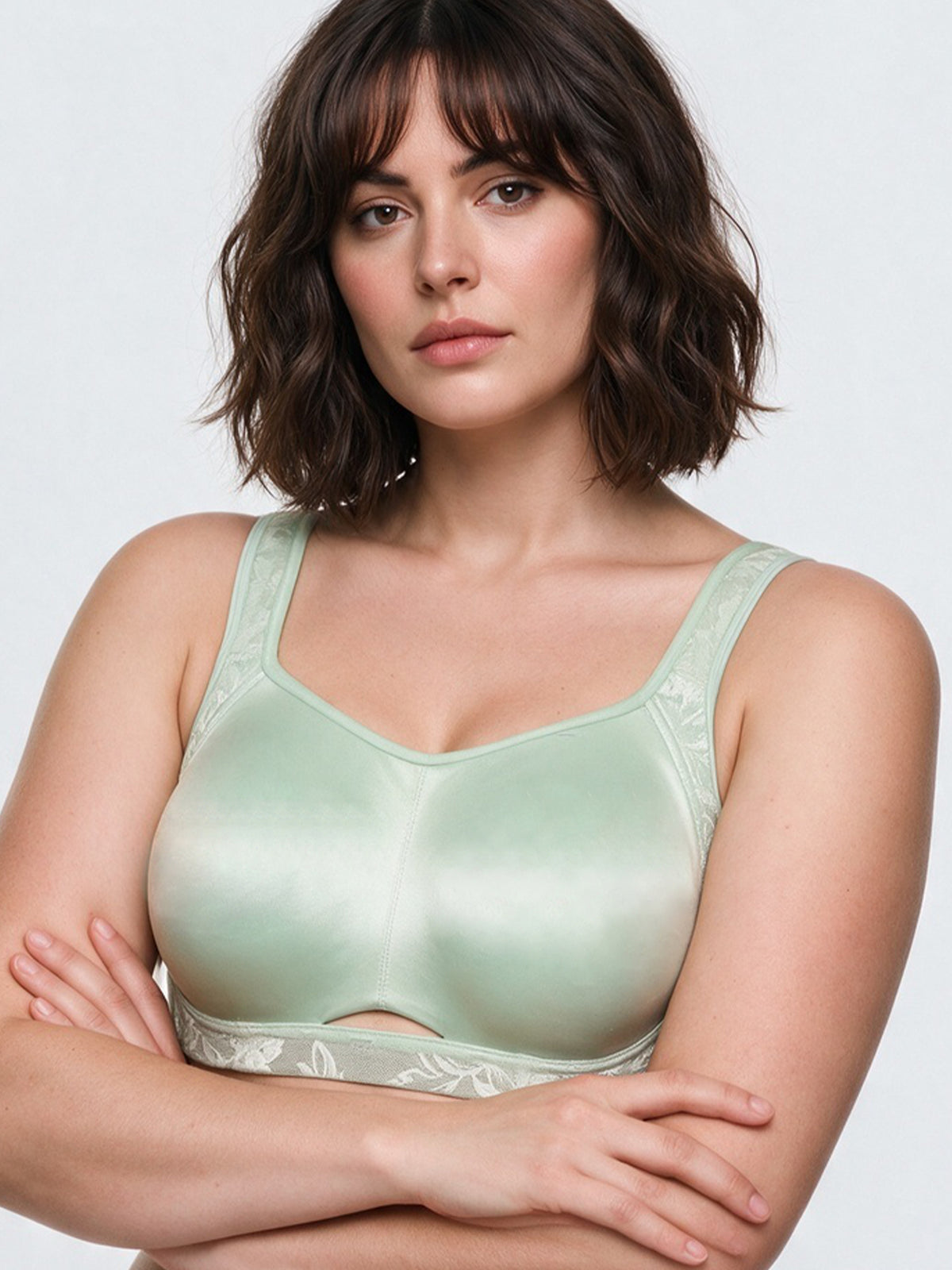 Enamor Ultimate Full support Side-Shaping Luxe Bra – F248, Minimizing Effect, Breathable Comfort, Full Coverage (Glacier Blue)