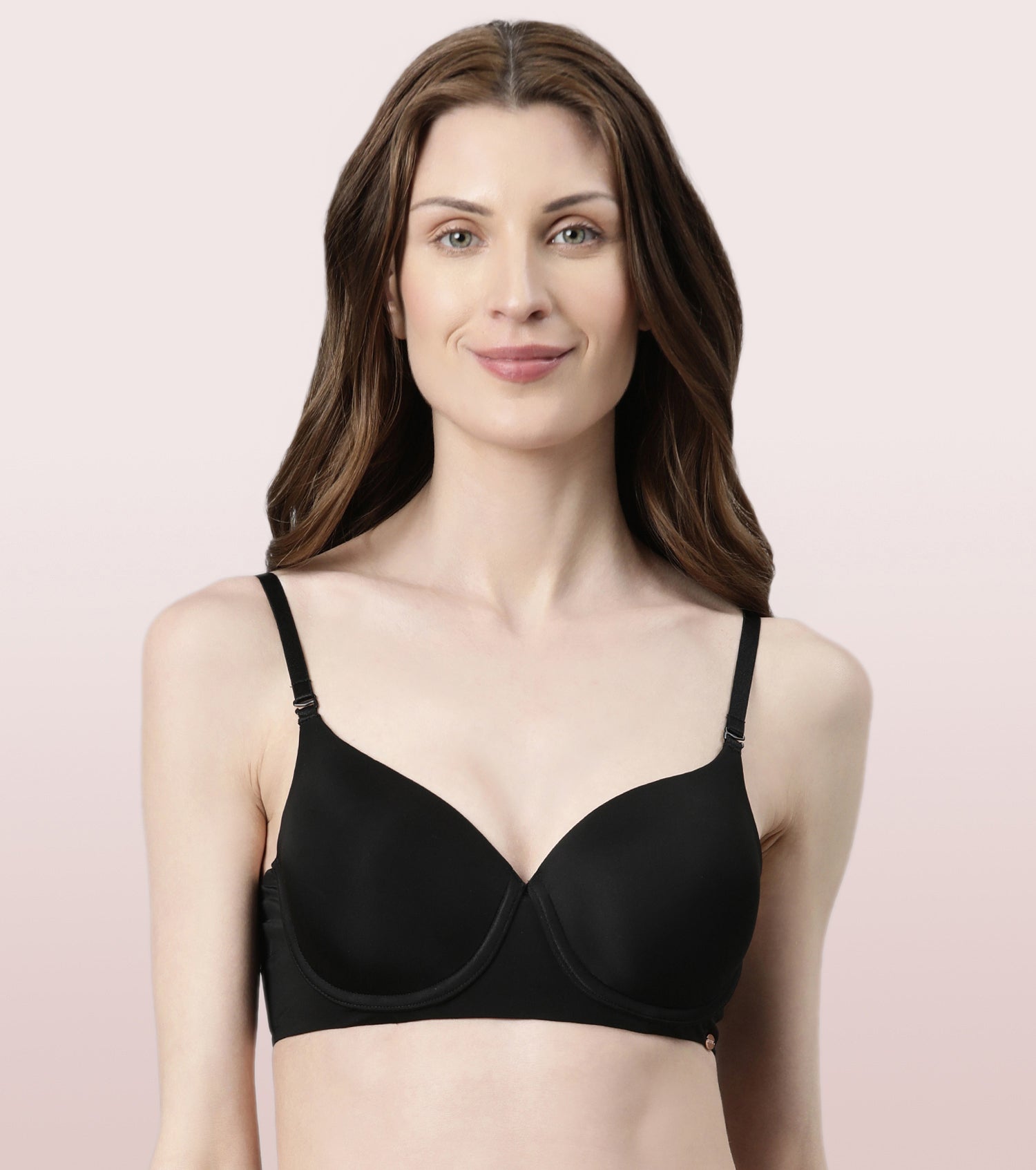 Enamor Dope Dye F057 Eco-Friendly T-shirt Bra for Women with Crush-Proof Cups- High Coverage, Padded And Wired