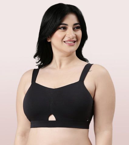 Enamor Cloud Soft Cotton Full Support Minimizer Bra | A064